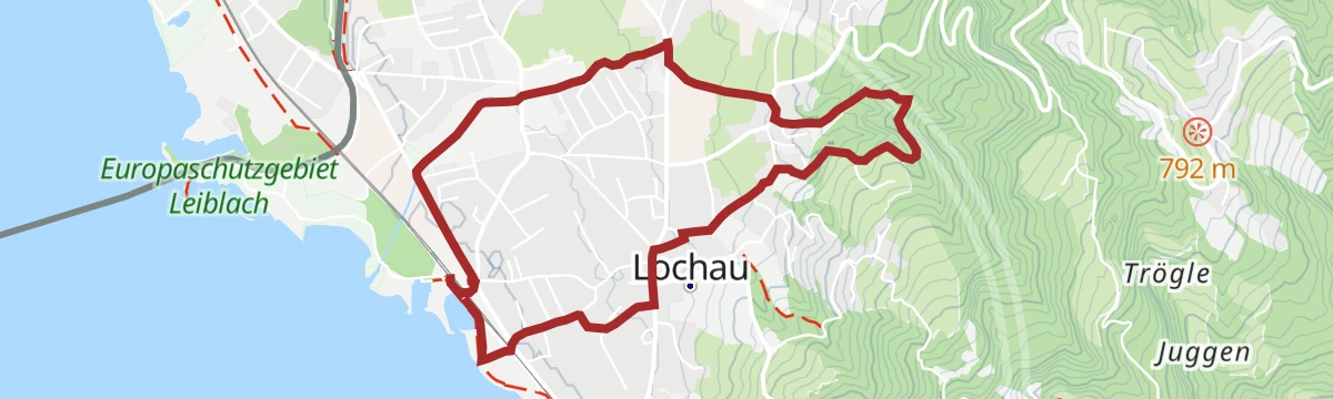 Route map: Rund um Lochau